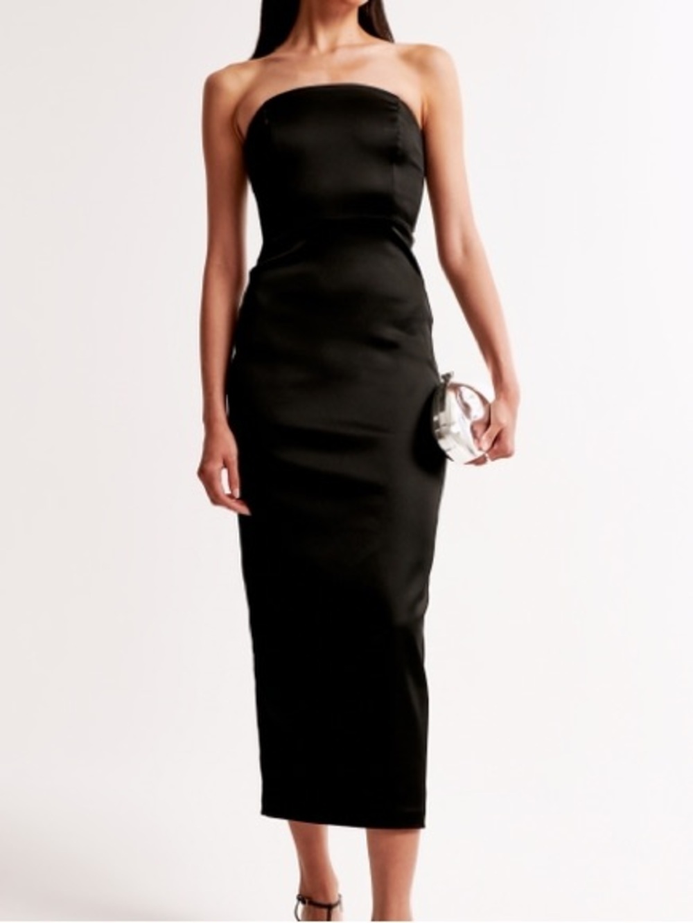 295. Abercrombie & Fitch NWT Strapless Satin Sculpt Maxi Dress